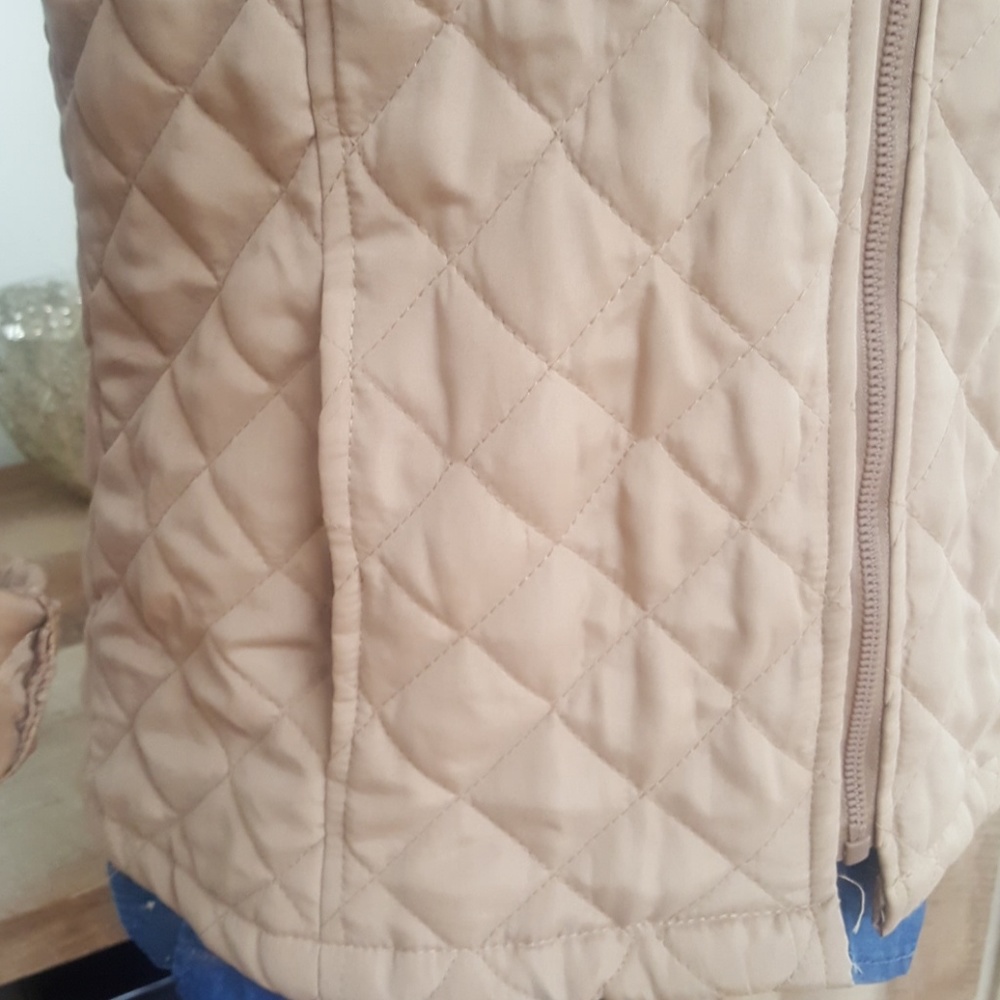 Camel Quilted Jacket - Picture 2 of 4